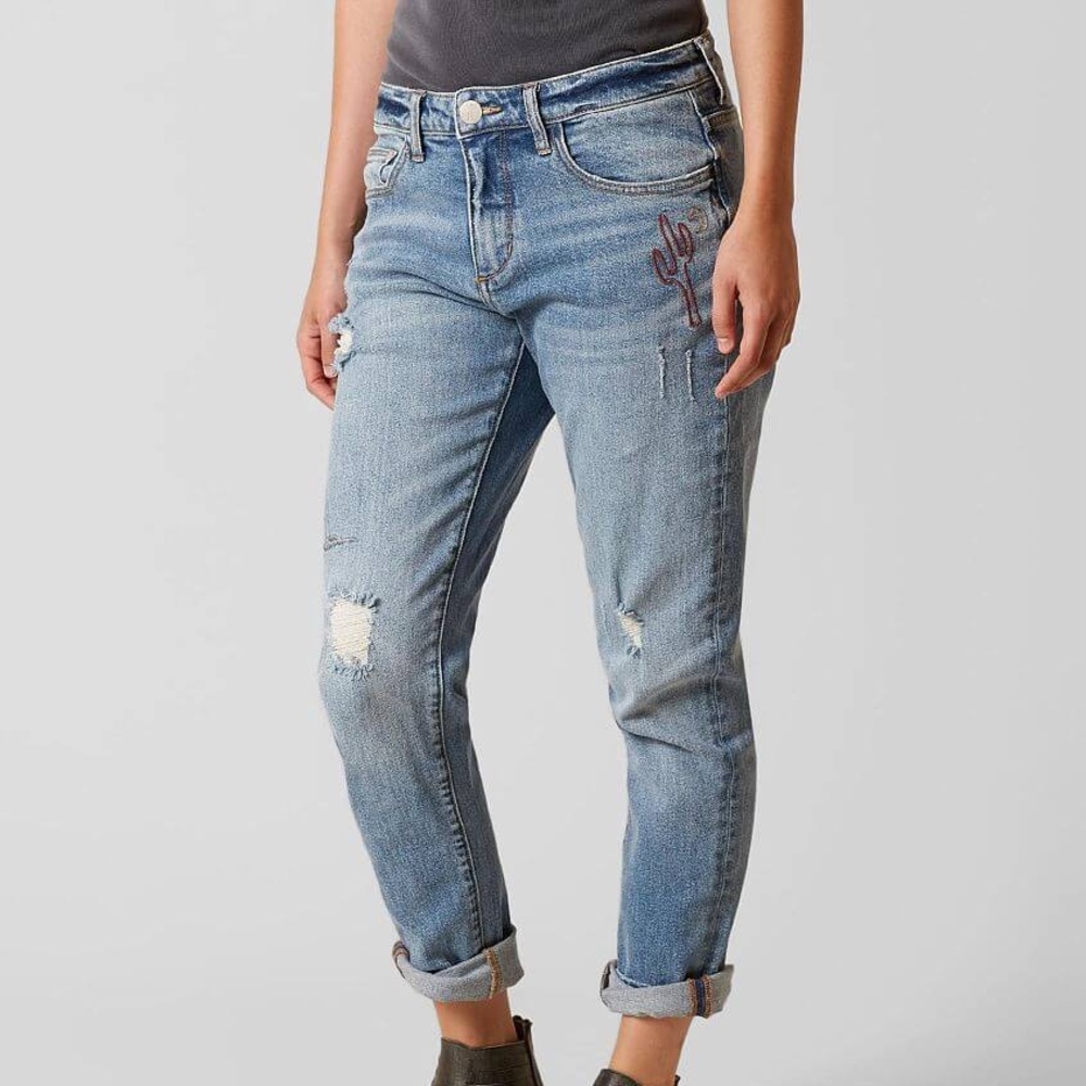 New GILDED INTENT Mid-Rise Slouchy Skinny Jeans Denim Western Rodeo Boho Cactus